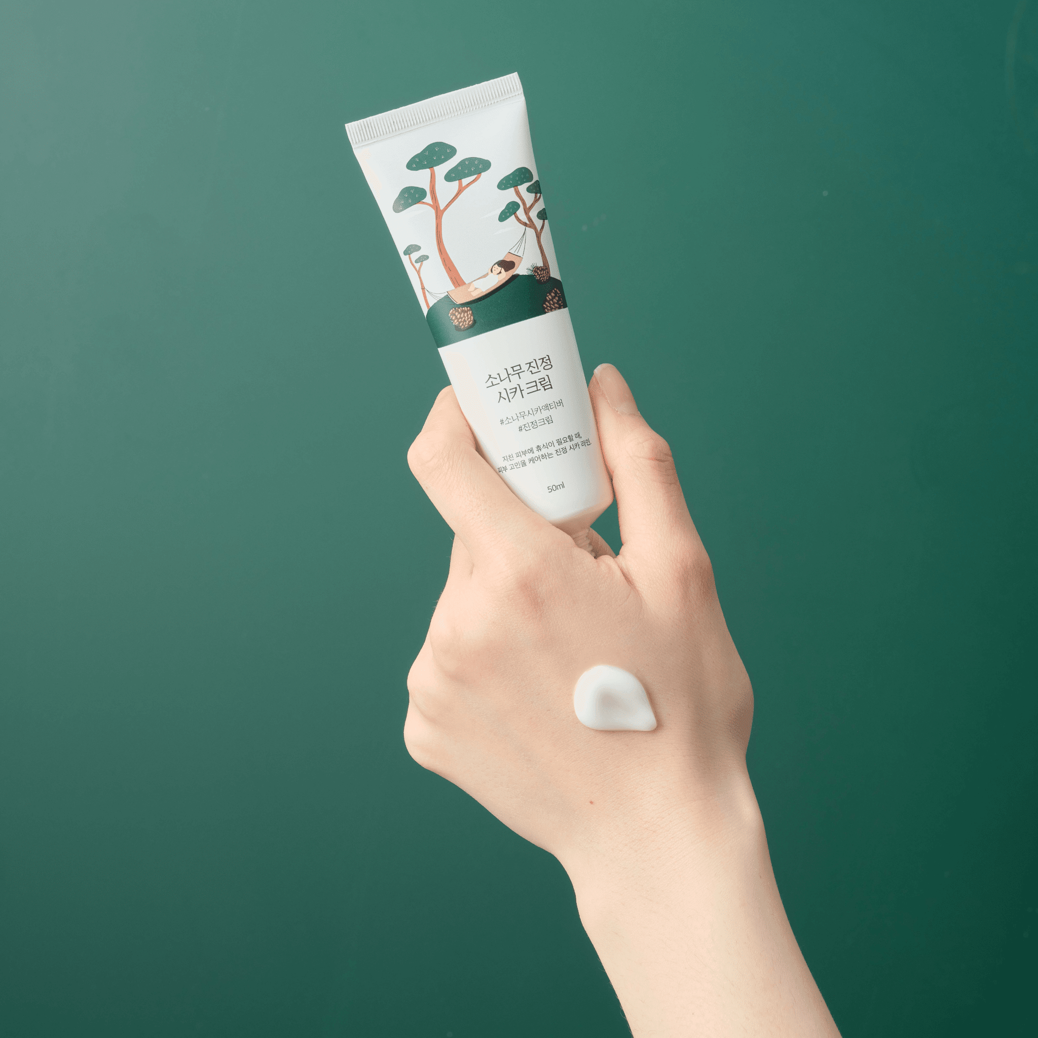 Round Lab Pine Calming Cica Cream 50ml | Korean Skincare | Skin Science Lab