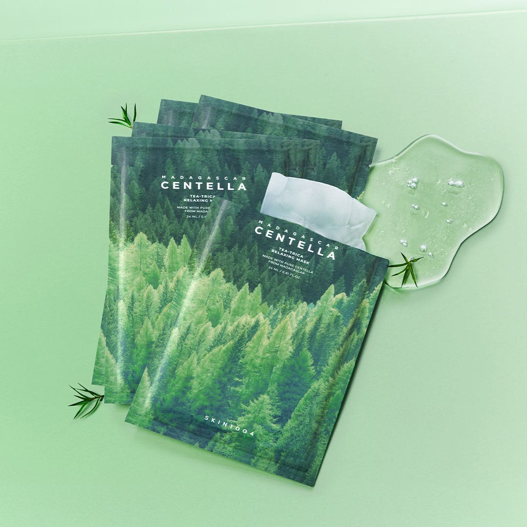 SKIN 1004 Madagascar Centella Tea-Trica Relaxing Mask 24ml X 5ea | Korean Skincare | Skin Science Lab