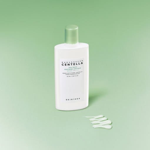 SKIN1004 MADAGASCAR CENTELLA TEA-TRICA SOOTHING SUN MILK SPF 50+ PA++++ 50ml | Korean Skincare | Skin Science Lab