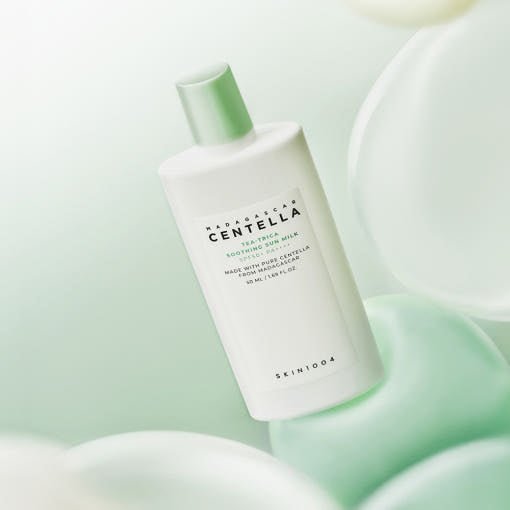 SKIN1004 MADAGASCAR CENTELLA TEA-TRICA SOOTHING SUN MILK SPF 50+ PA++++ 50ml | Korean Skincare | Skin Science Lab