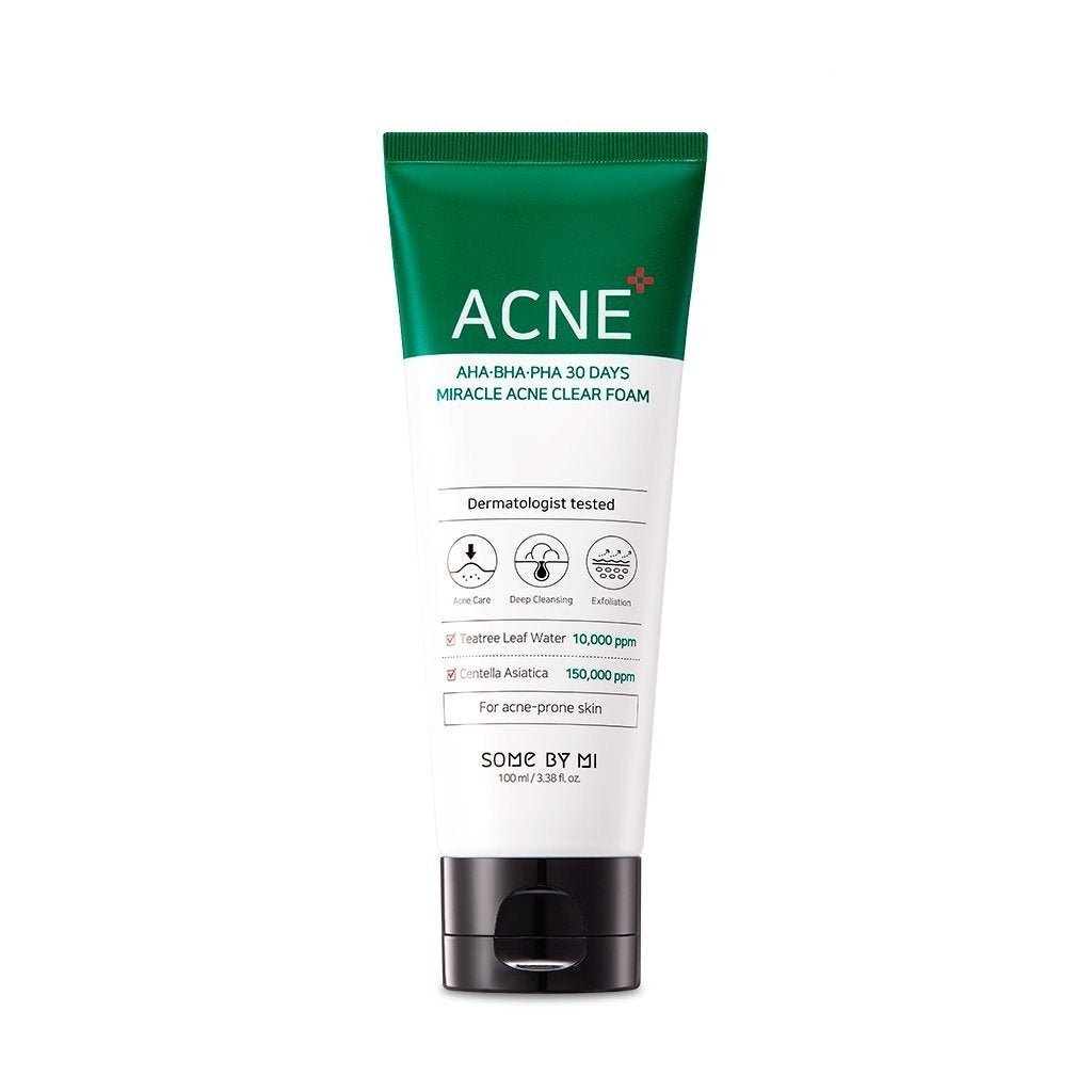 [SOME BY MI] AHA-BHA-PHA 30Days Miracle Acne Clear Foam 100ml | Korean Skincare | Skin Science Lab