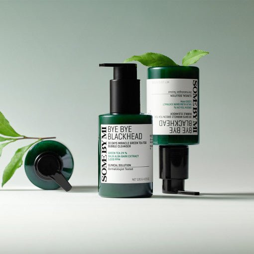 [SOME BY MI] Bye Bye Blackhead 30 Days Miracle Green Tea Tox Bubble Cleanser 120g | Korean Skincare | Skin Science Lab