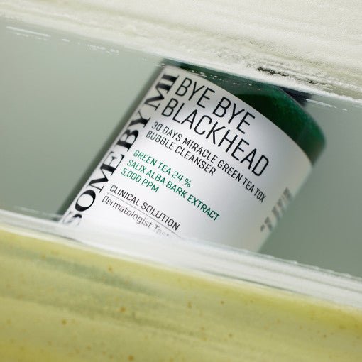 [SOME BY MI] Bye Bye Blackhead 30 Days Miracle Green Tea Tox Bubble Cleanser 120g | Korean Skincare | Skin Science Lab