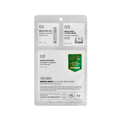 VT Reedle Shot All In One 3 Step Mask 1.5g+25g+1.5g | Korean Skincare | Skin Science Lab