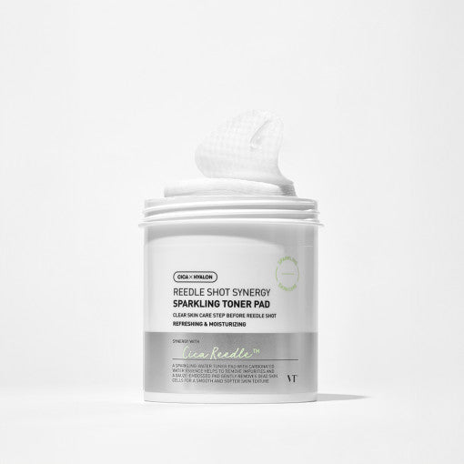 VT Reedle Shot Synergy Sparkling Toner Pad 80ea / 200ml | Korean Skincare | Skin Science Lab