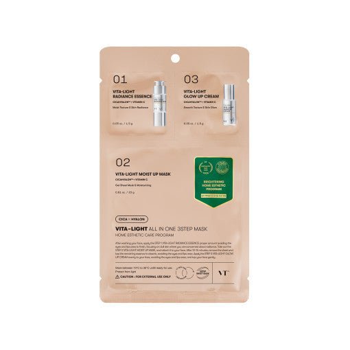 VT Vita-Light All In One 3step Mask 1.5g+24g+1.5g | Korean Skincare | Skin Science Lab